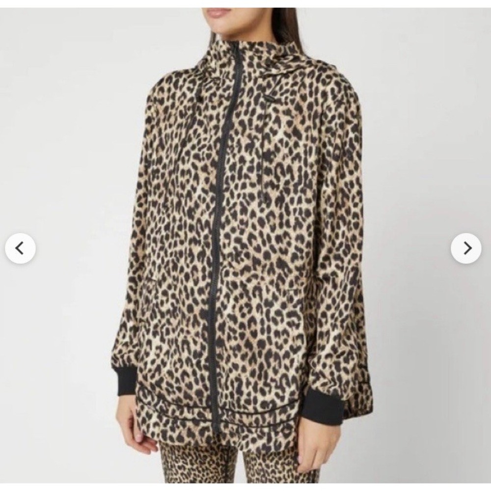 The Upside Leo Ash Jacket Leopard Women's XS Windbreaker
